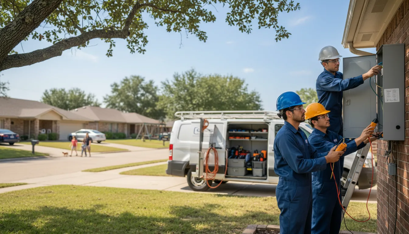 Certified electrician providing emergency electrical services in Larrabee, IA